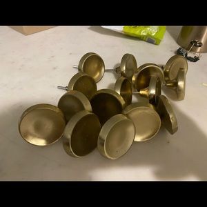 Lot of Anthropologie gold knobs